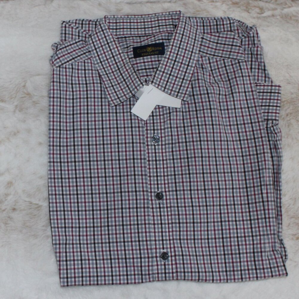🎉HP🎉Club Room Regular Fit Button Down Casual Shirt